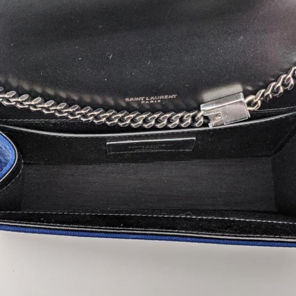 SOLD Saint Laurent Blue Small Star Kate Crossbody Bag - Picture 3 of 6